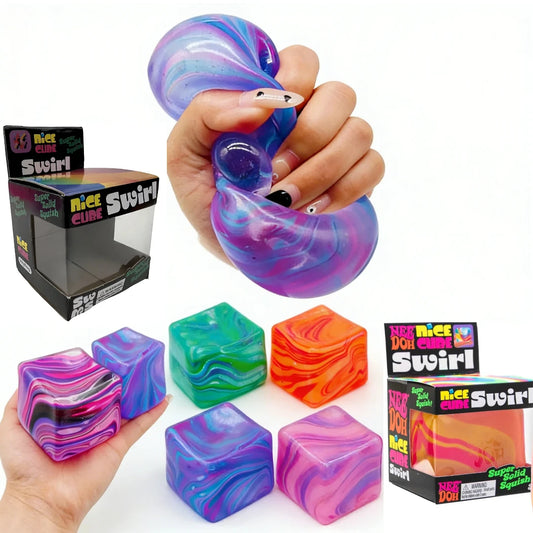 Needoh DUPE Soft and Glutinous Swirly Cube